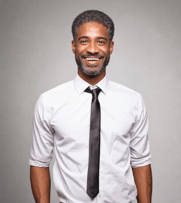 Portrait of Ahadu Asres Legesse, project manager in Anoka, MN